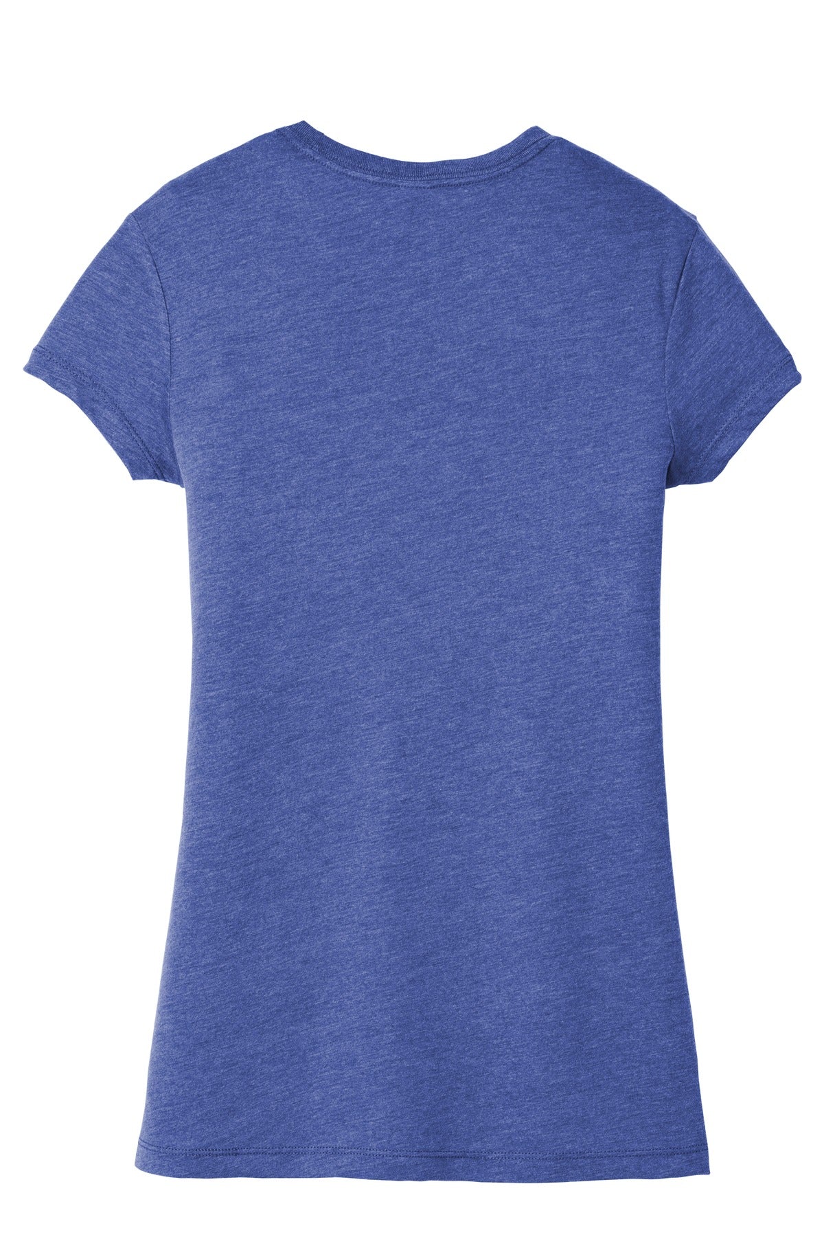 Rear View of Royal Frost District Women's Fitted Perfect Tri Tee. DT155