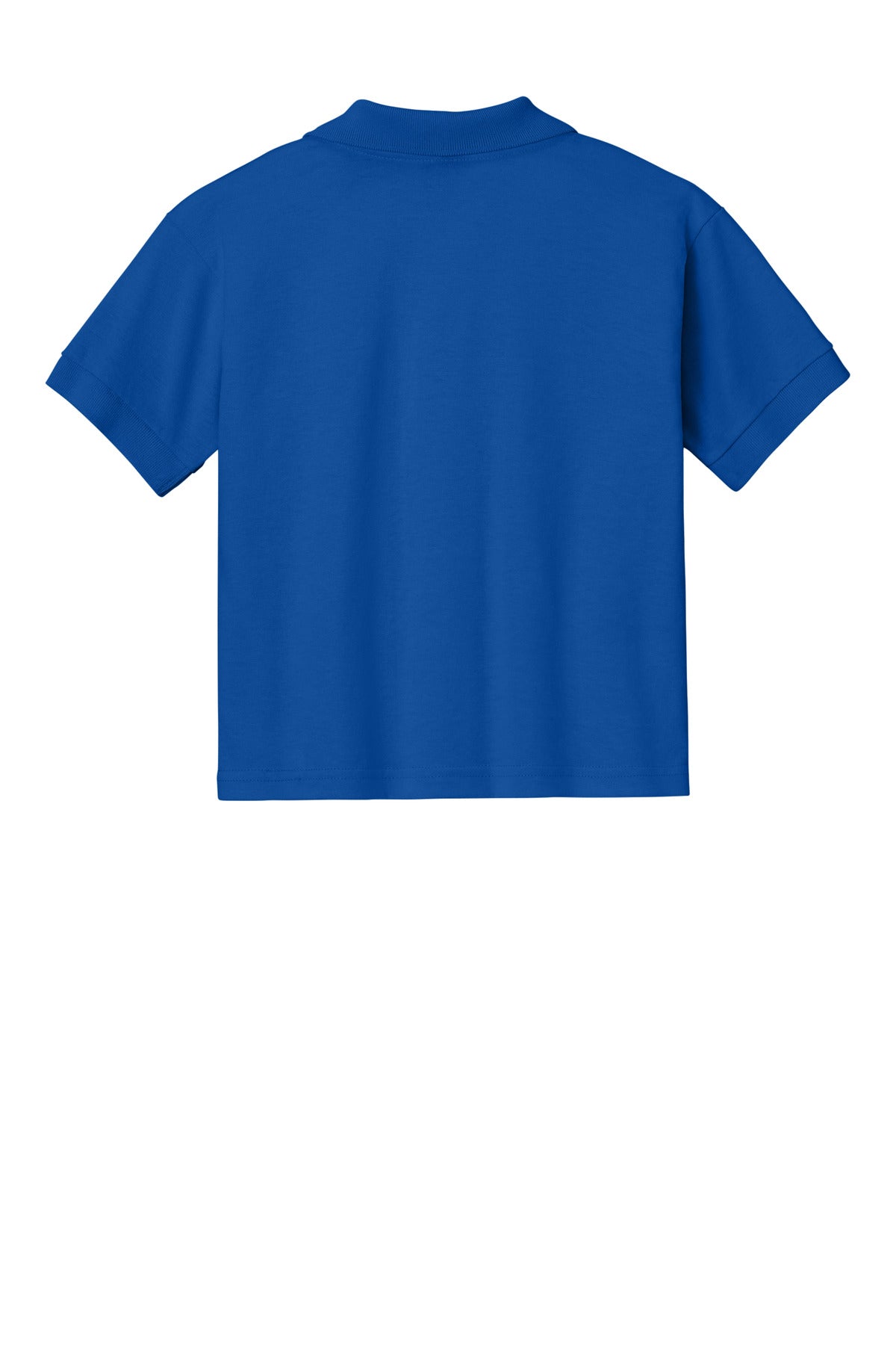 Rear View of Royal Gildan Youth DryBlend 6-Ounce Jersey Knit Sport Shirt. 8800B