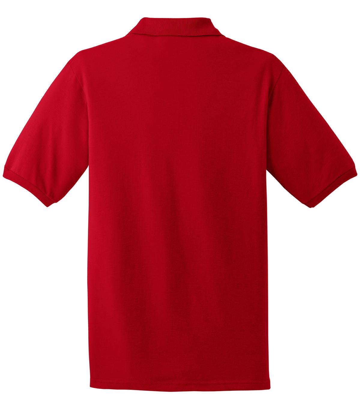Rear View of Royal Jerzees Dri-Power Sport Shirt. 437M