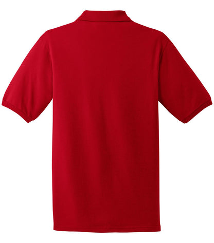 Rear View of Royal Jerzees Dri-Power Sport Shirt. 437M