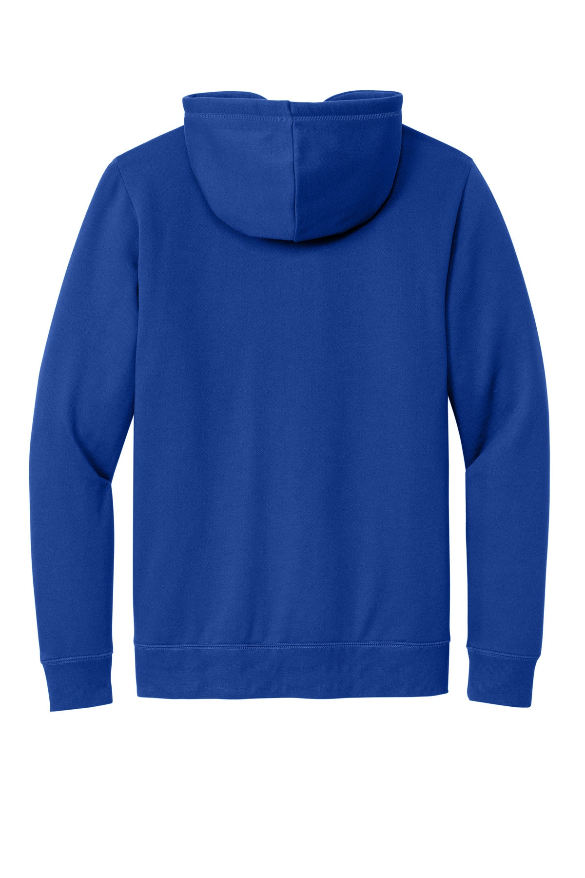 Rear View of Royal New Era Comeback Fleece Pullover Hoodie NEA550