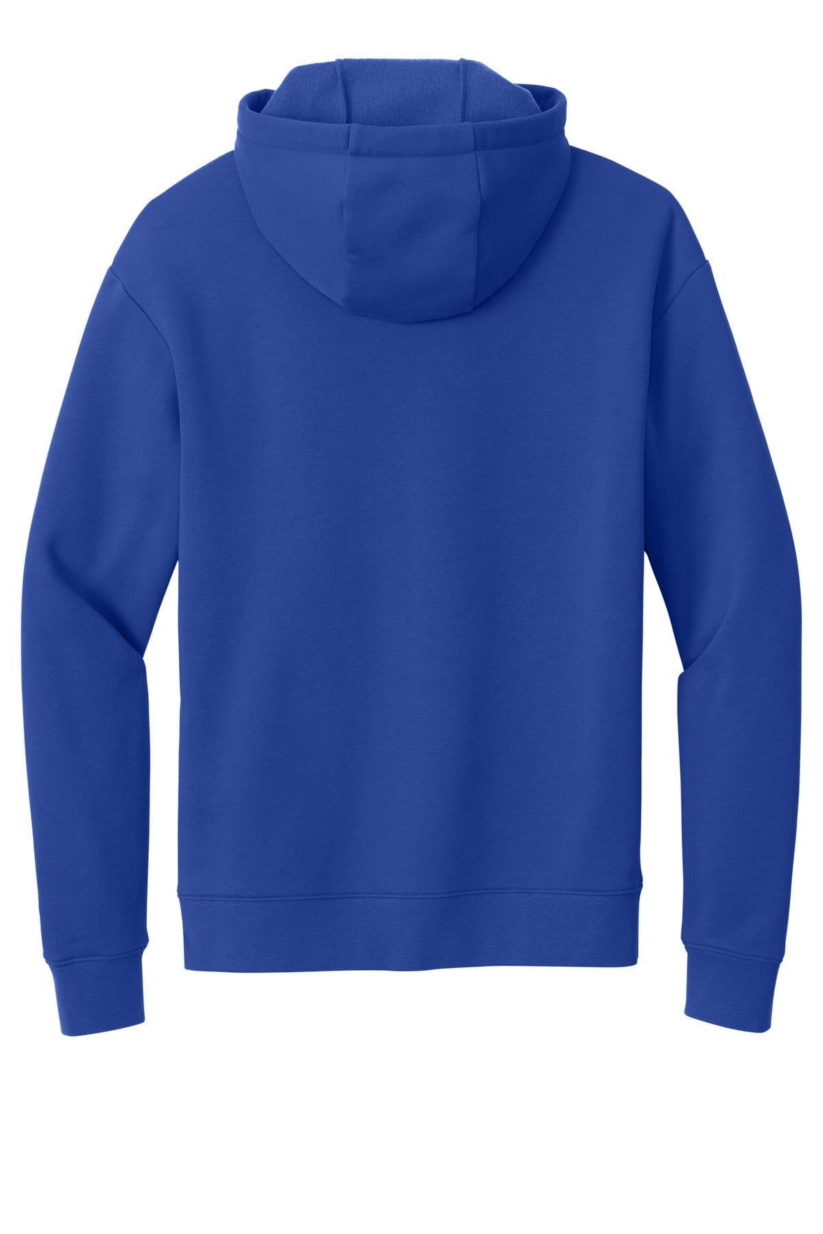 Rear View of Royal New Era Heritage Fleece Pullover Hoodie NEA525