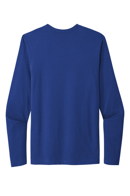 Rear View of Royal Next Level Apparel Cotton Long Sleeve Tee. NL3601