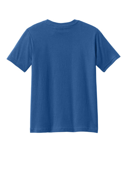 Rear View of Royal Next Level Apparel Youth Cotton Tee NL3310