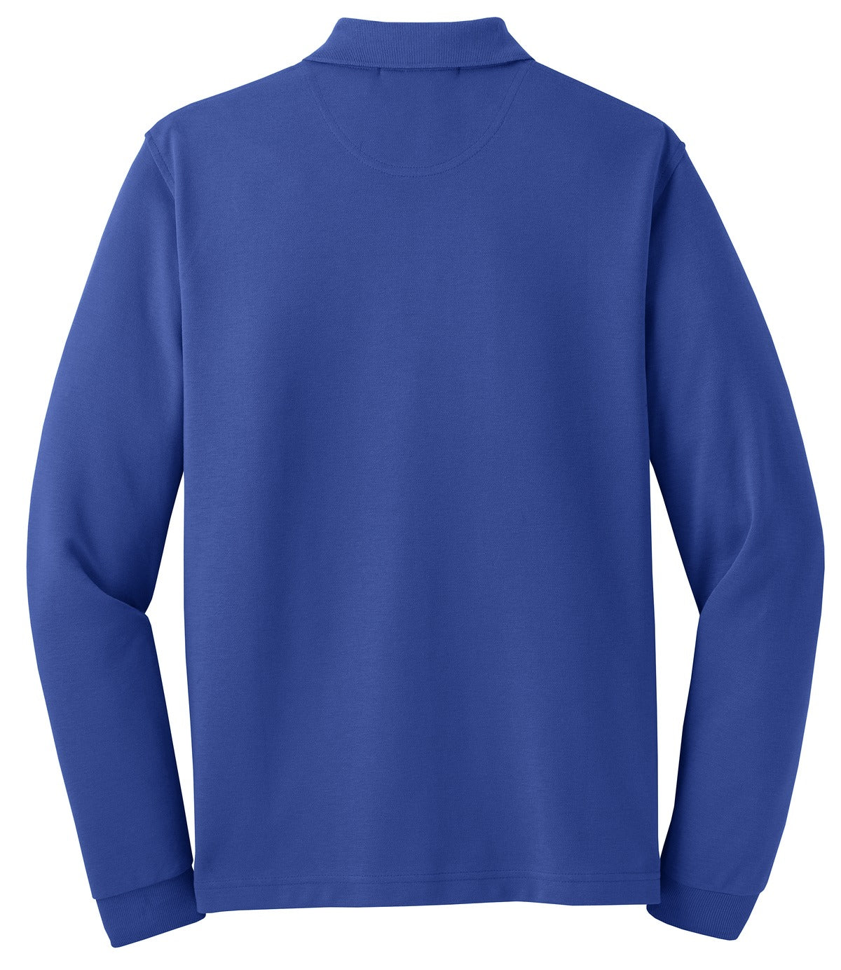 Rear View of Royal Port Authority Rapid Dry Long Sleeve Polo. K455LS