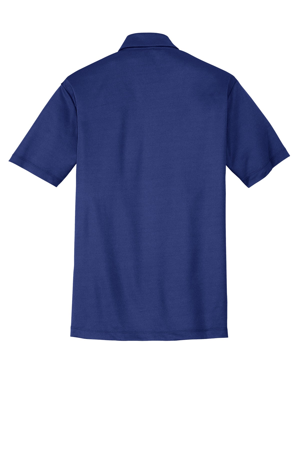 Rear View of Royal Port Authority Tall Silk Touch Performance Polo. TLK540