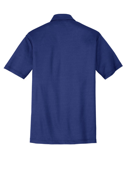 Rear View of Royal Port Authority Tall Silk Touch Performance Polo. TLK540