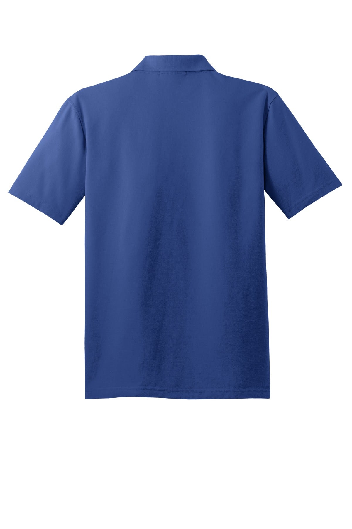Rear View of Royal Port Authority Tall Stain-Release Polo. TLK510