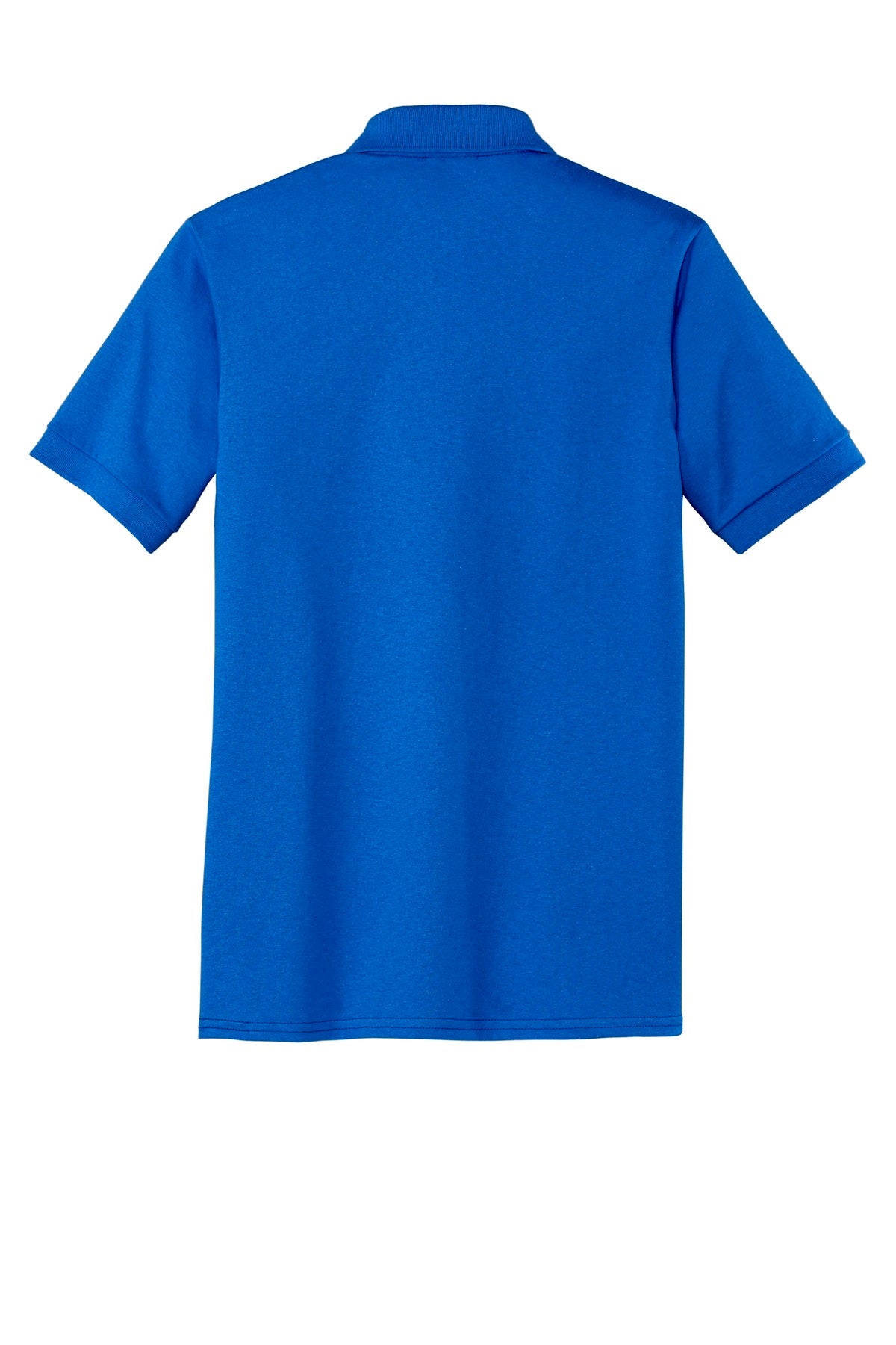 Rear View of Royal Port & Company Tall Core Blend Jersey Knit Polo. KP55T