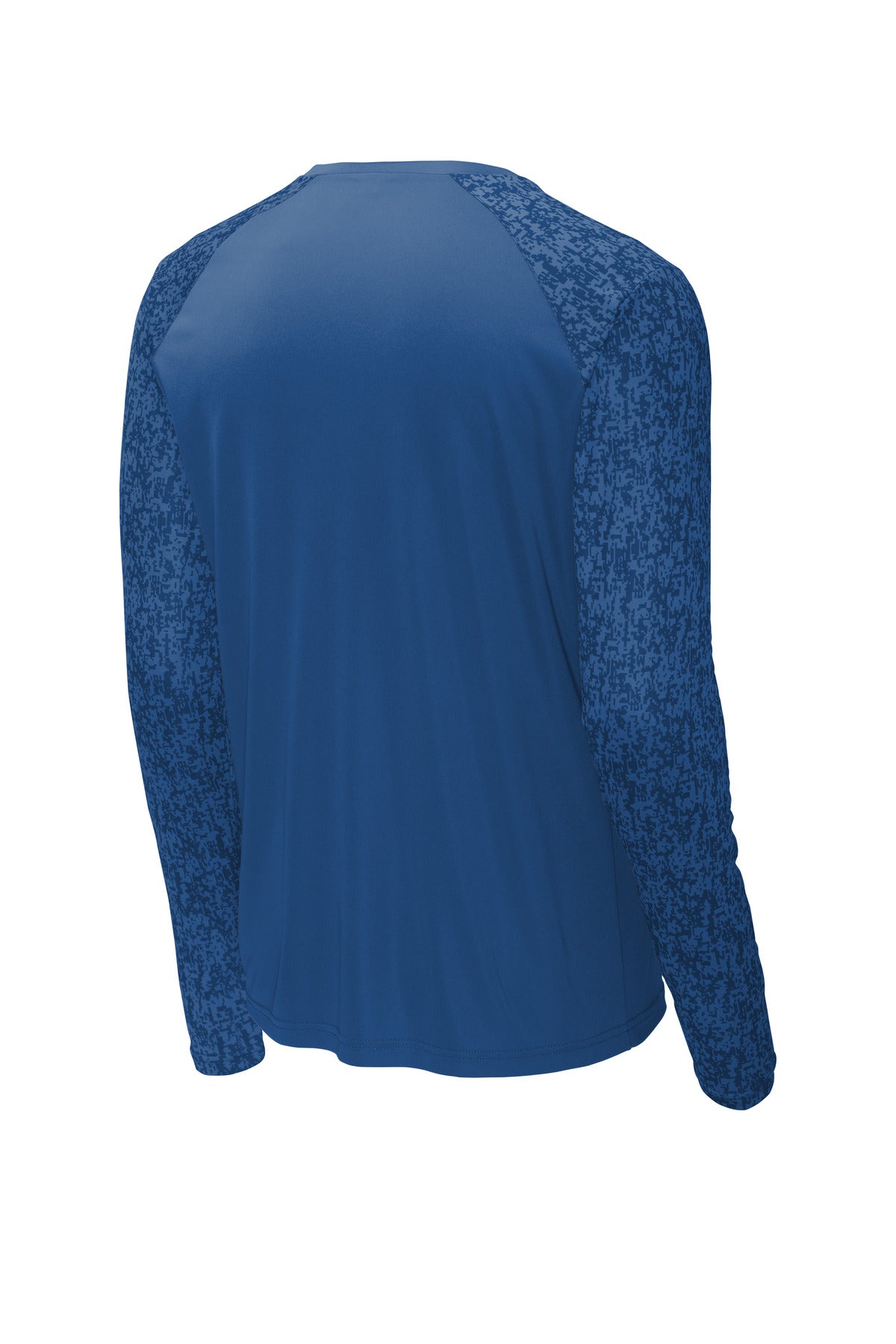 Rear View of Royal Sport-Tek Long Sleeve Digi Camo Tee. ST460LS