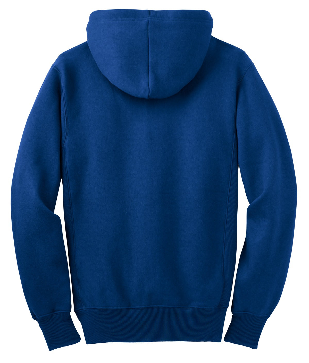 Rear View of Royal Sport-Tek Super Heavyweight Full-Zip Hooded Sweatshirt. F282