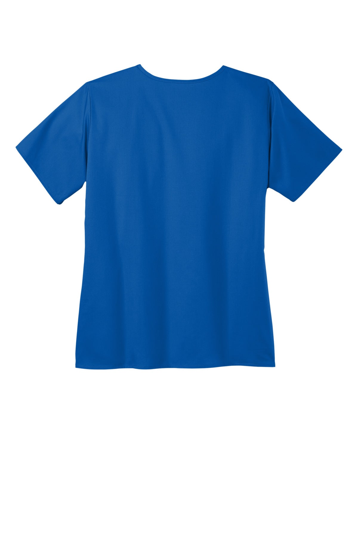 Rear View of Royal Wink Women's WorkFlex Mock Wrap Top WW4760