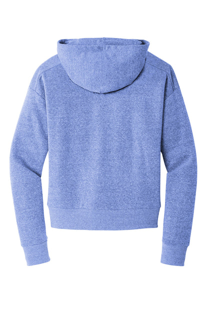 Rear View of RoyalFrost District Women's Perfect Tri Fleece 1/2-Zip Pullover DT1311