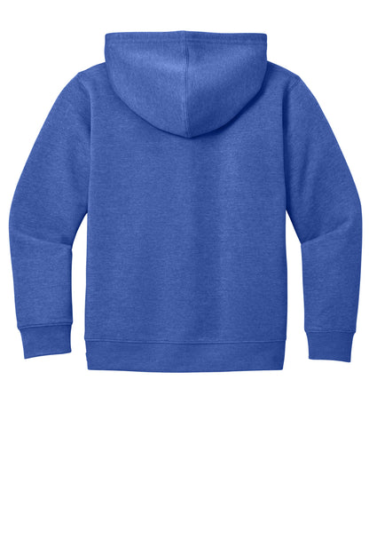 Rear View of RoyalFrost District Youth V.I.T. Fleece Full-Zip Hoodie DT6102Y