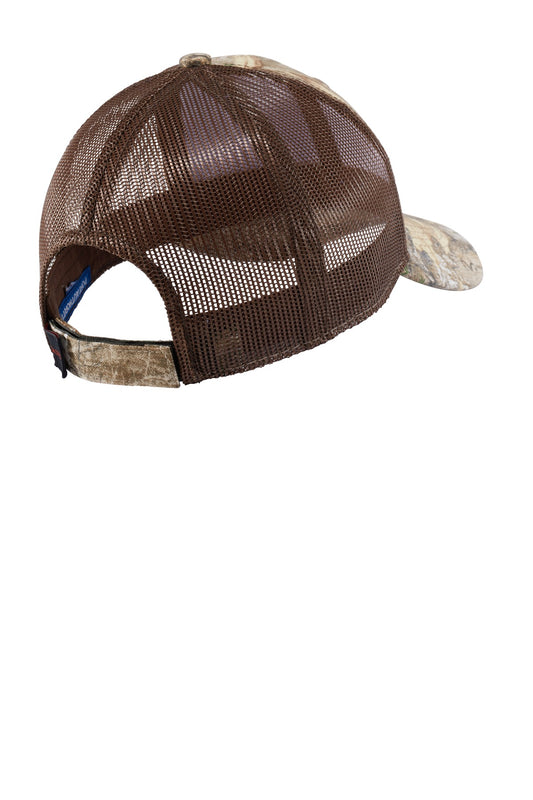 Rear View of RT Edge Port Authority Structured Camouflage Mesh Back Cap. C930