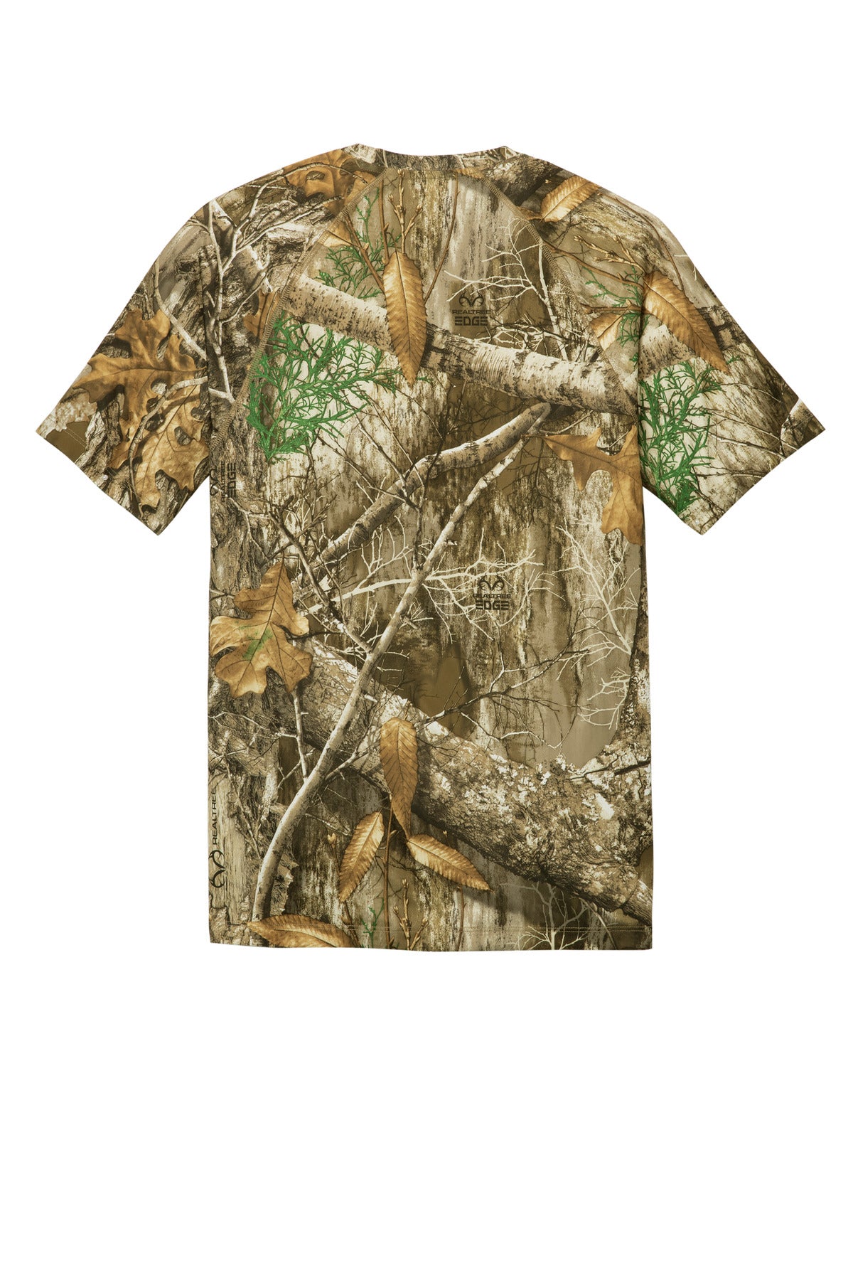 Rear View of RTEdge Russell Outdoors Realtree Performance Tee RU150