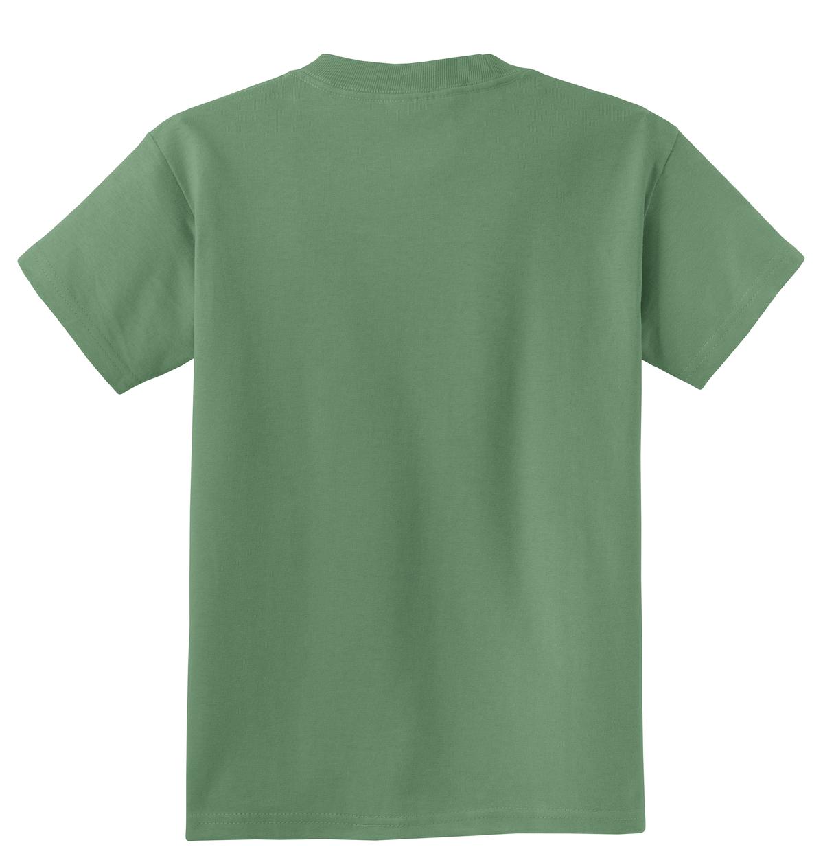 Rear View of Safari Port & Company Youth Beach Wash Garment-Dyed Tee. PC099Y