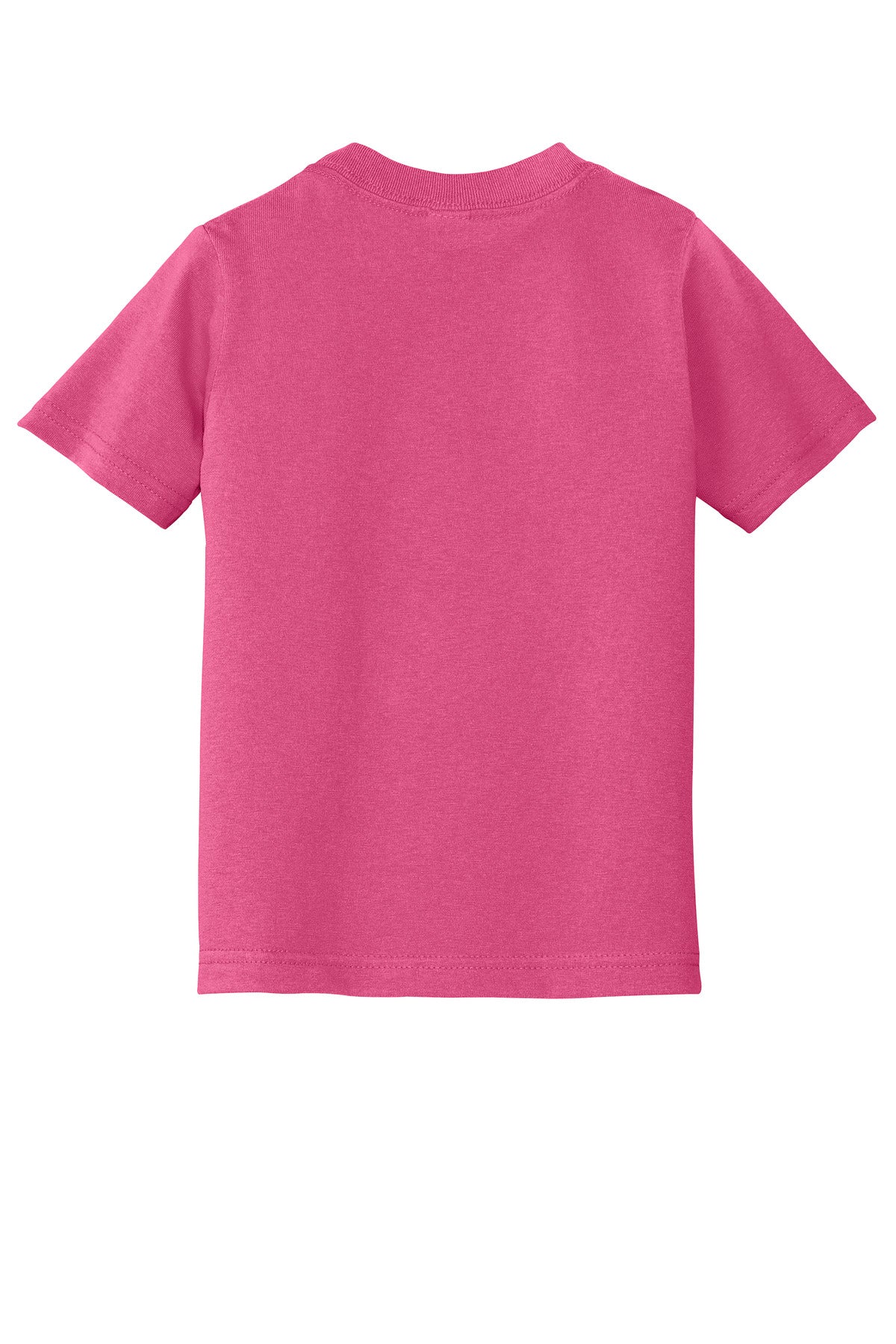 Rear View of Sangria Port & Company Toddler Core Cotton Tee. CAR54T