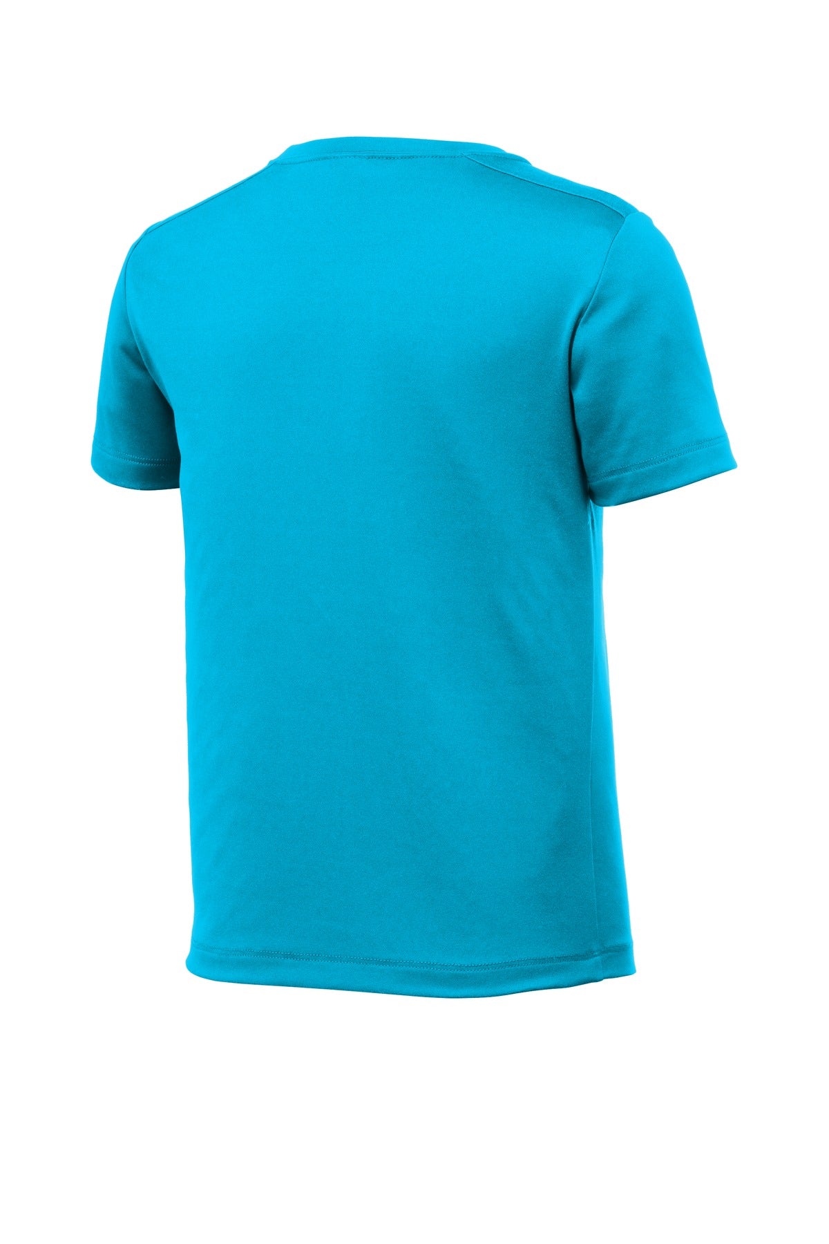 Rear View of Sapphire Sport-Tek Youth Posi-UV Pro Tee. YST420