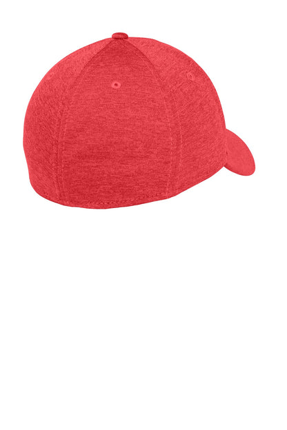 Rear View of Scarlet Sha He New Era Shadow Stretch Heather Cap. NE703