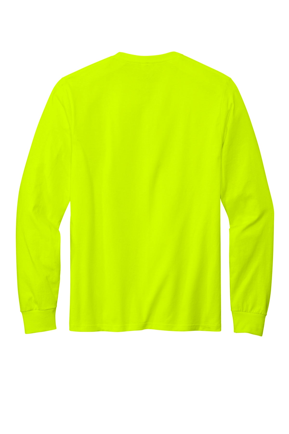 Rear View of SftyGrn Volunteer Knitwear All-American Long Sleeve Tee VL100LS
