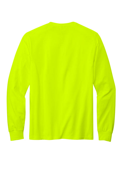 Rear View of SftyGrn Volunteer Knitwear All-American Long Sleeve Tee VL100LS