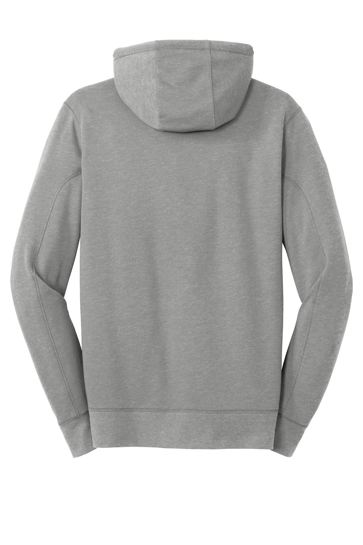 Rear View of Shadow Grey He New Era Tri-Blend Fleece Full-Zip HoodieNEA511