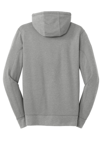Rear View of Shadow Grey He New Era Tri-Blend Fleece Full-Zip HoodieNEA511