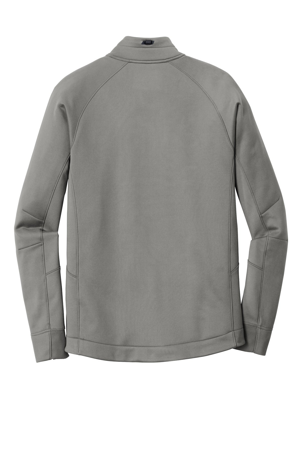 Rear View of Shadow Grey New Era Venue Fleece 1/4-Zip Pullover. NEA523