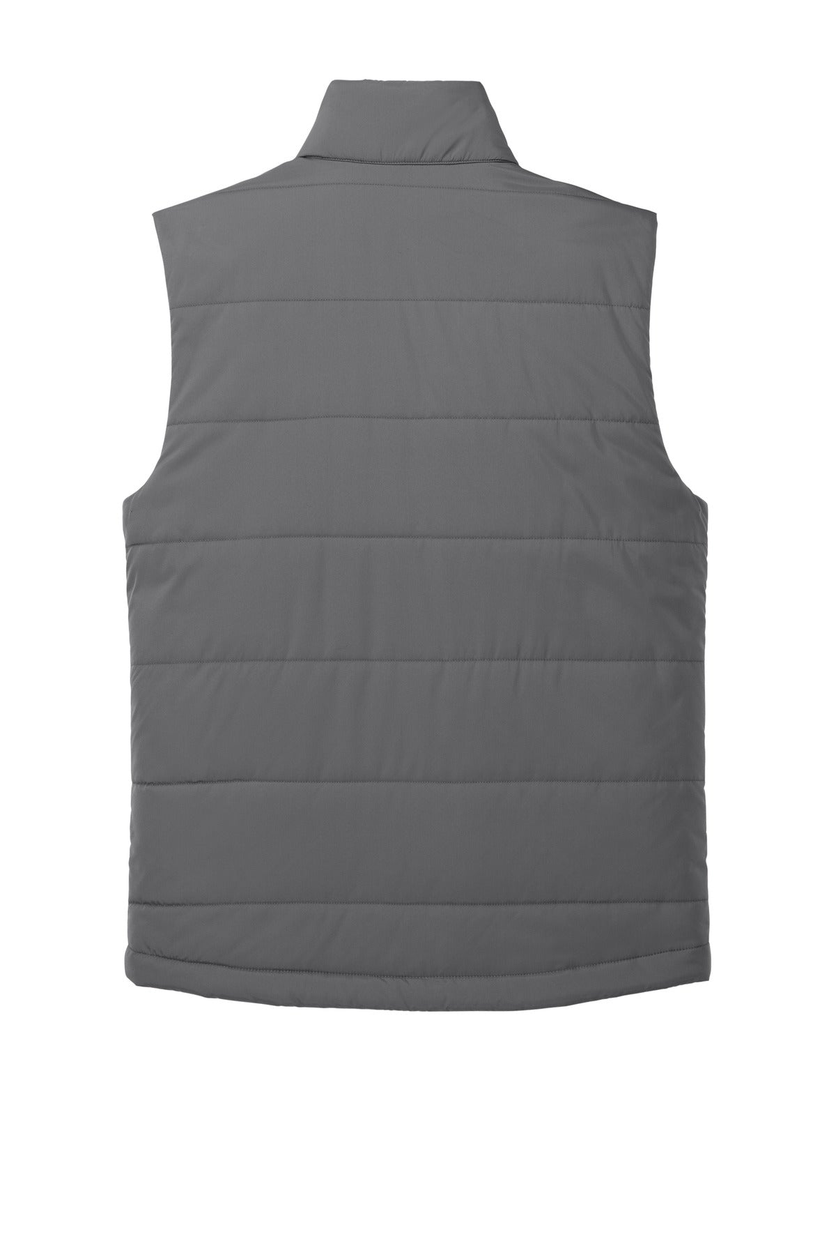 Rear View of ShadowGrey Port Authority Puffer Vest J853