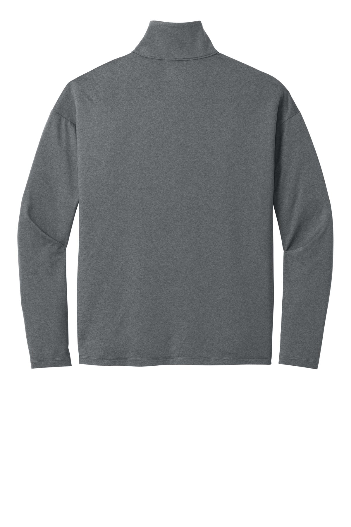 Rear View of ShdGyHthr New Era Women's Power 1/2-Zip LNEA228