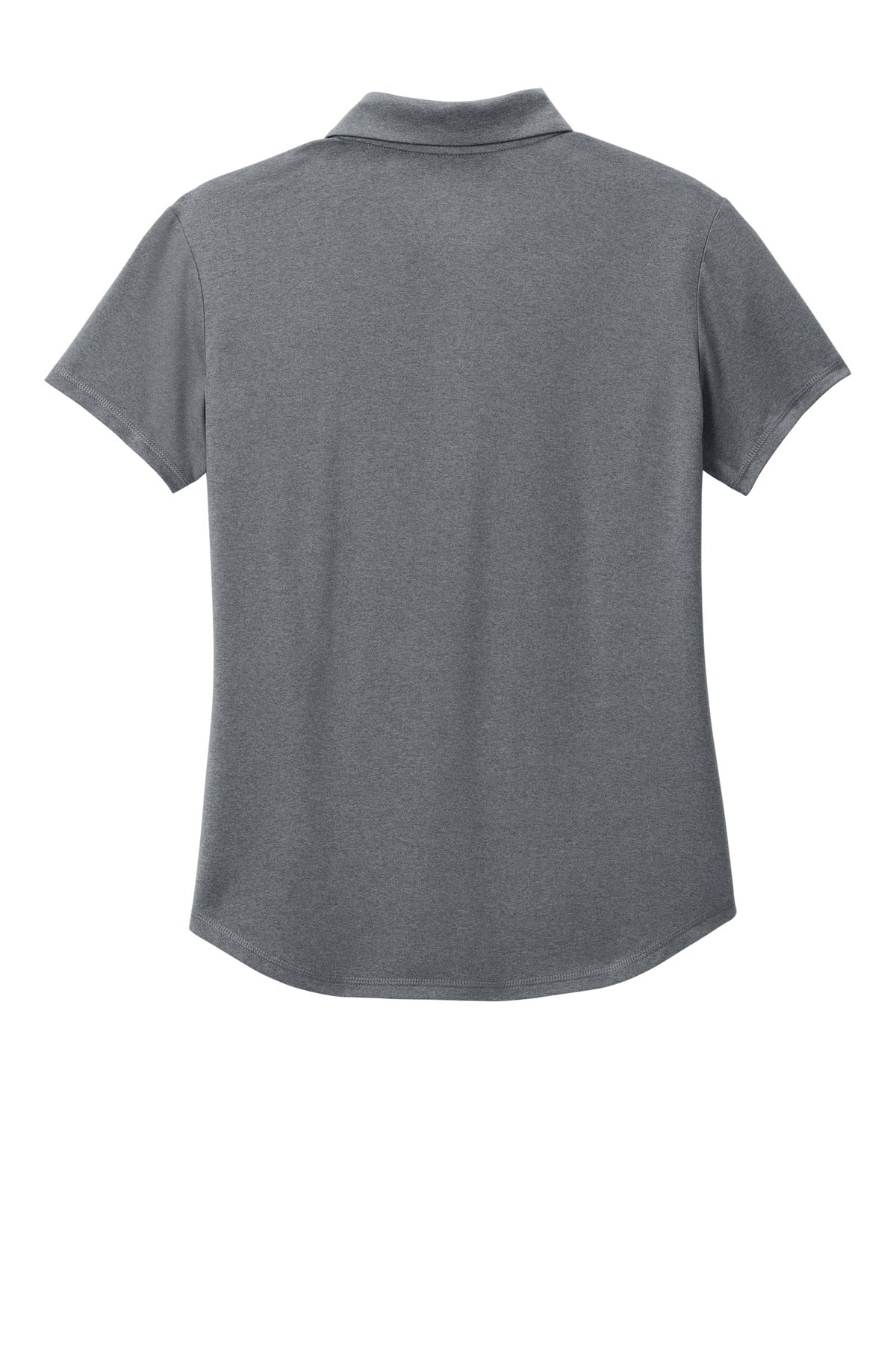 Rear View of ShdGyHthr New Era Women's Power Polo LNEA225