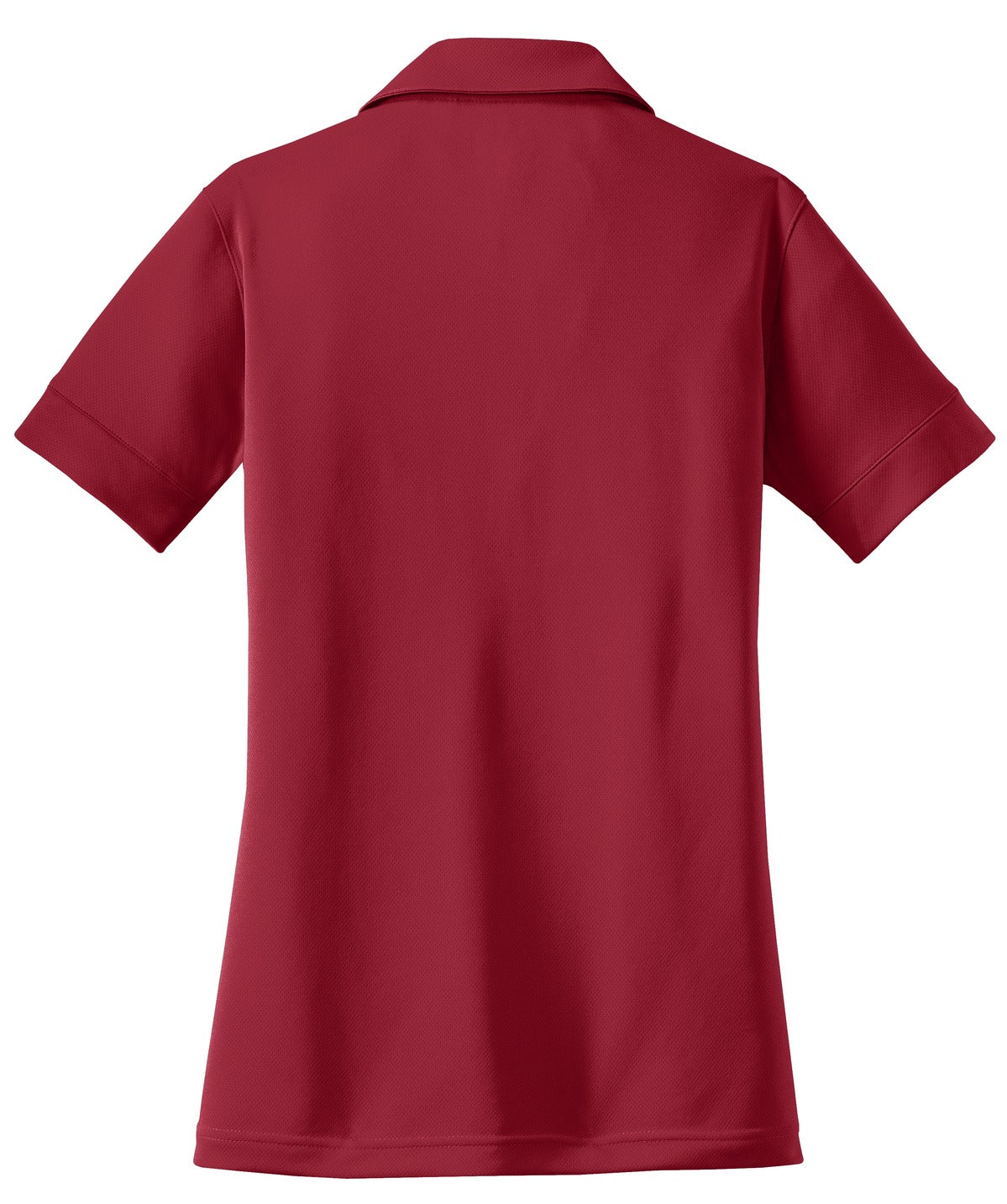 Rear View of Signal Red OGIO - Glam Polo. LOG105