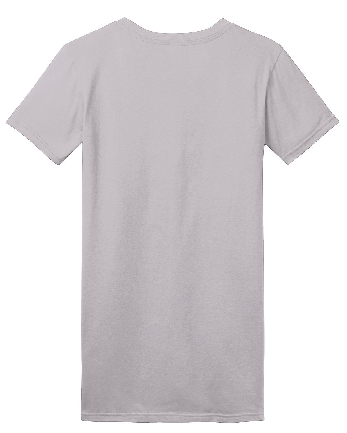 Rear View of Silver District Women's Fitted The Concert Tee DT5001