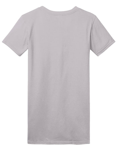 Rear View of Silver District Women's Fitted The Concert Tee DT5001