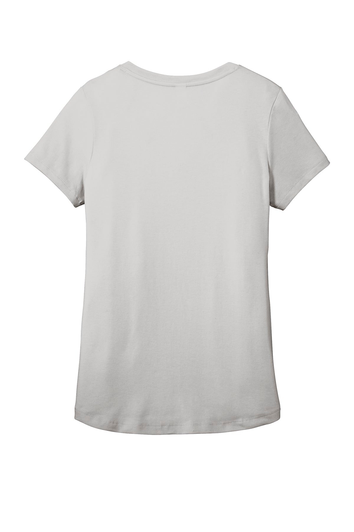 Rear View of Silver Mist District Women's Flex Scoop Neck Tee DT7501