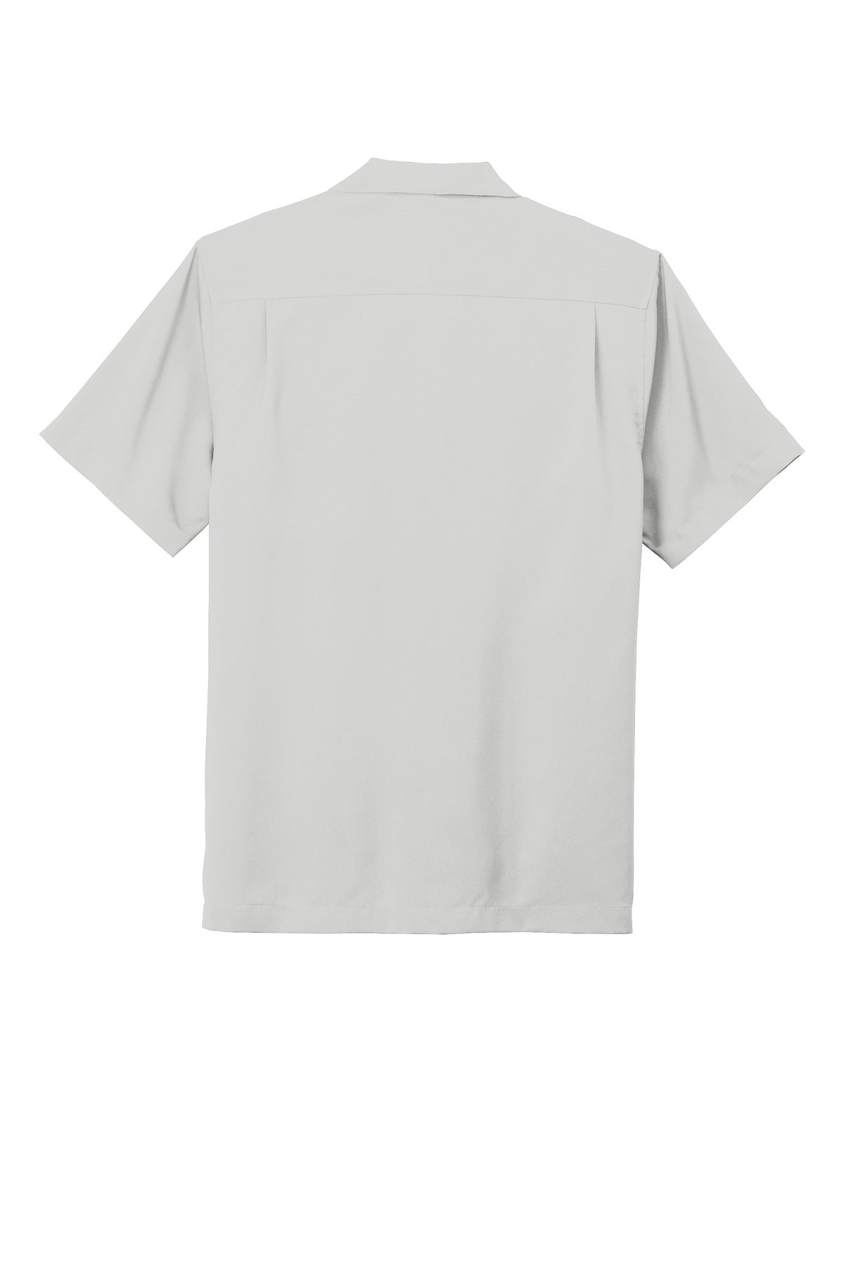 Rear View of Silver Port Authority Short Sleeve Performance Staff Shirt W400