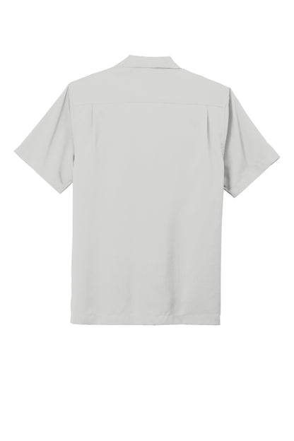 Rear View of Silver Port Authority Short Sleeve Performance Staff Shirt W400