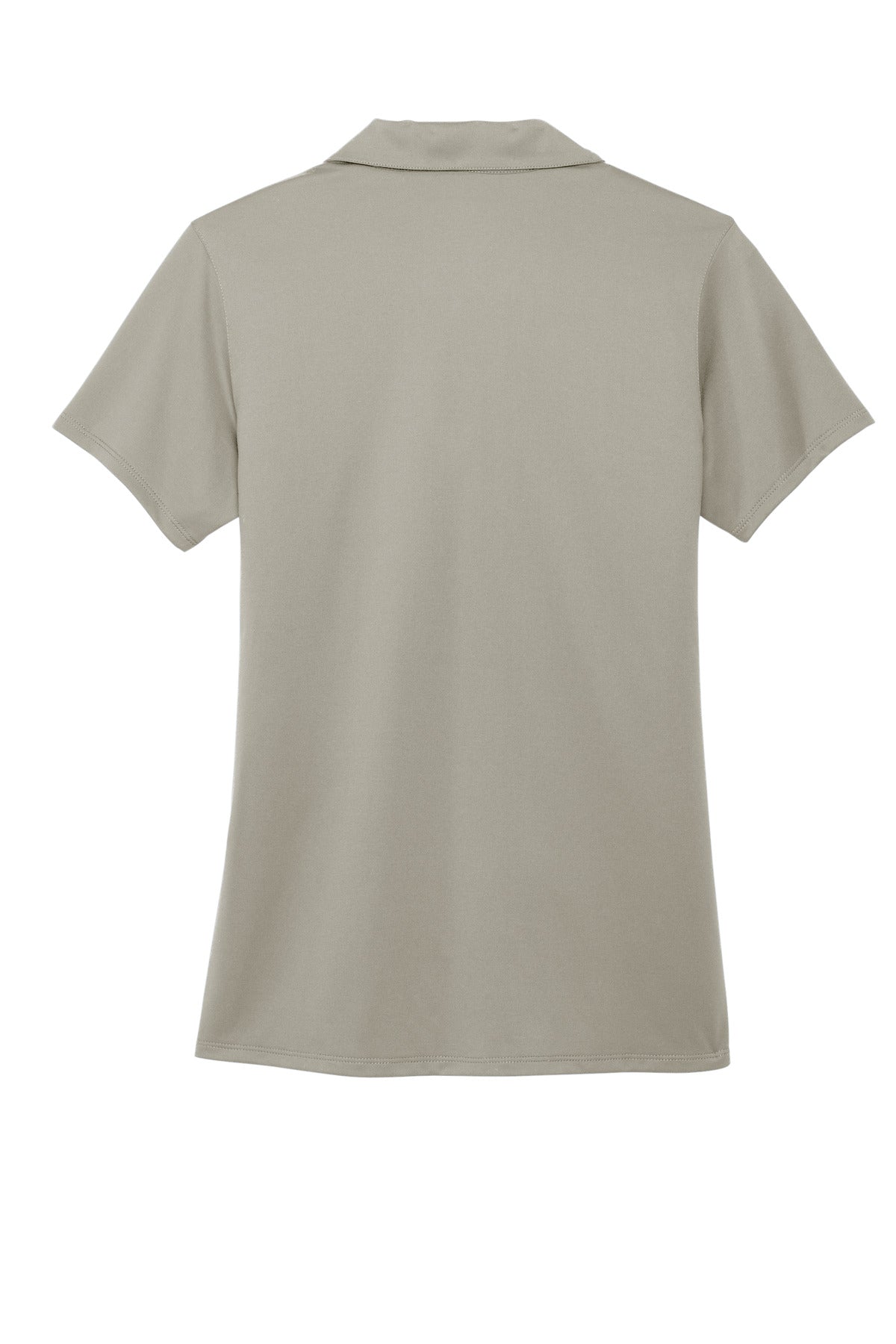 Rear View of Silver Port Authority Women's Performance Staff Polo LK398