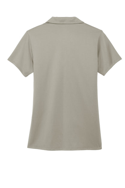 Rear View of Silver Port Authority Women's Performance Staff Polo LK398
