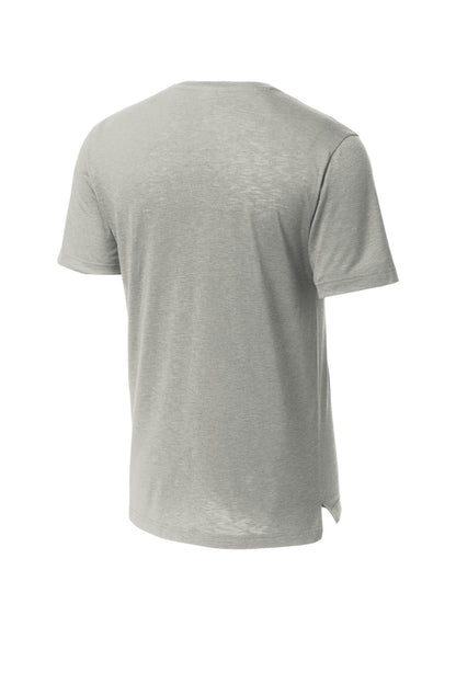 Rear View of Silver Sport-Tek PosiCharge Strive Tee. ST430