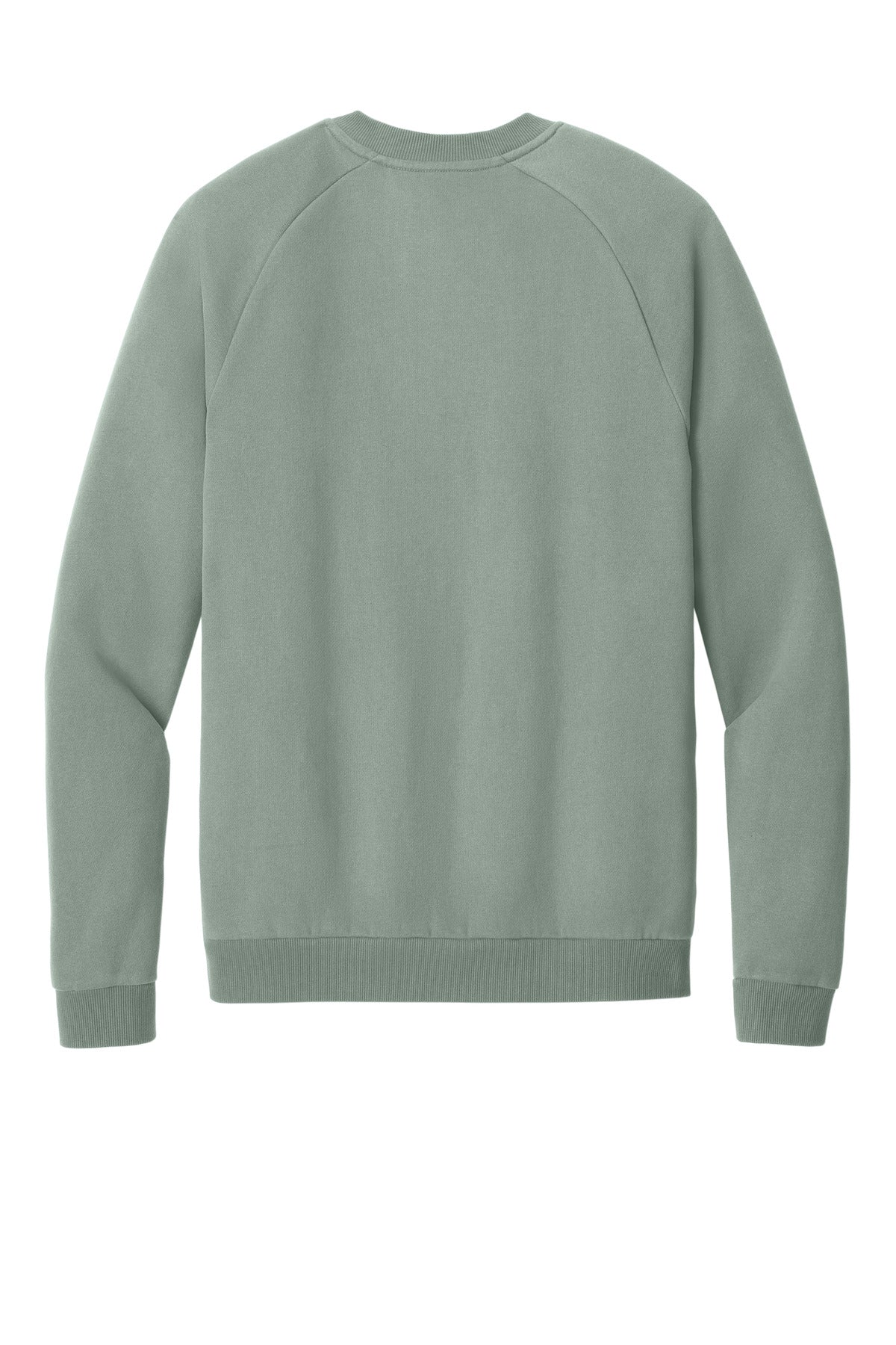 Rear View of SlateGreen District Cloud Fleece Crew DT7804