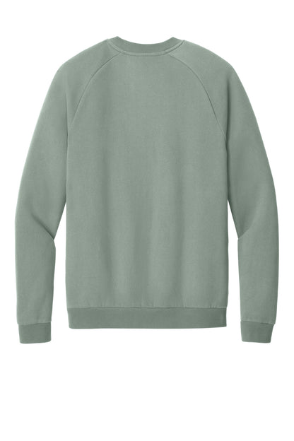 Rear View of SlateGreen District Cloud Fleece Crew DT7804