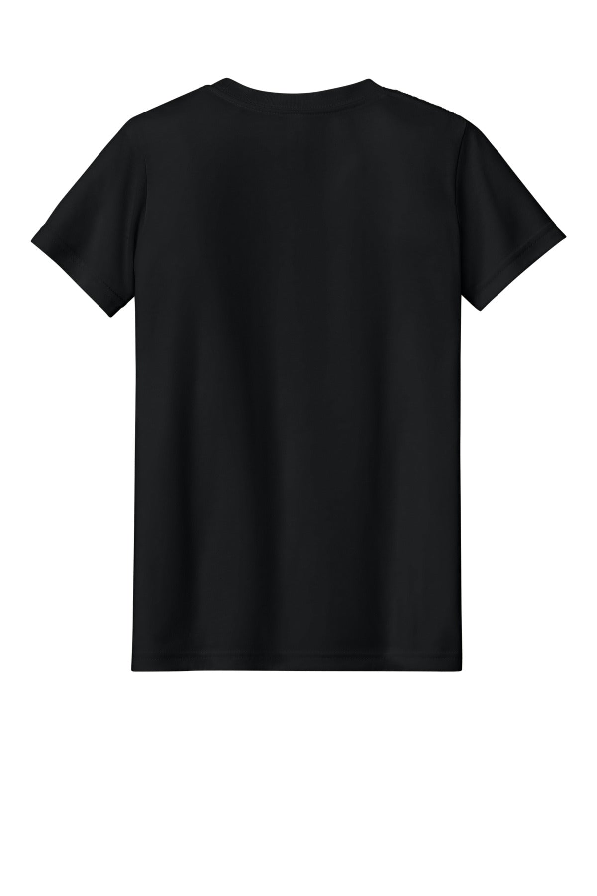 Rear View of Sld Black TB BELLA+CANVAS Youth Triblend Short Sleeve Tee. BC3413Y
