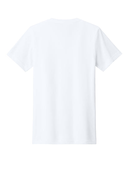 Rear View of SldWhBlend BELLA+CANVAS Unisex Heather CVC V-Neck Tee BC3005CVC