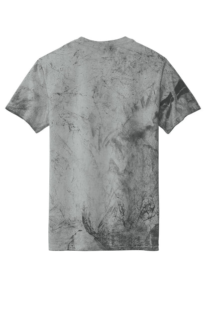 Rear View of Smoke Comfort Colors Heavyweight Color Blast Tee 1745