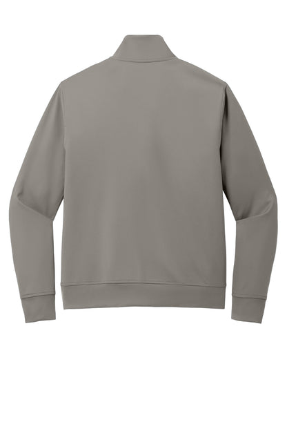 Rear View of SmokeGrey Port Authority C-FREE Double Knit Full-Zip K881