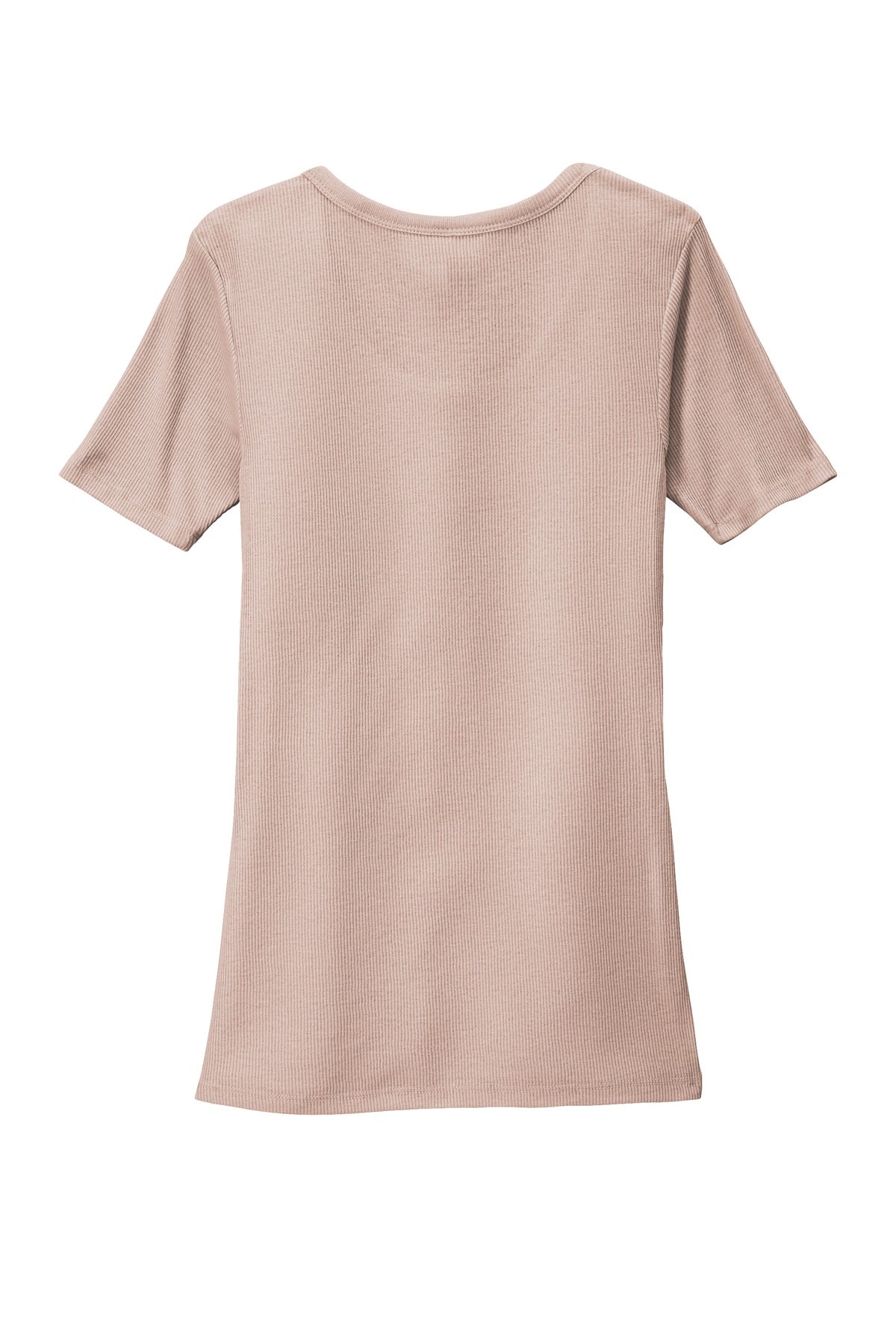 Rear View of Smokey Iris District Women's V.I.T. Rib Scoop Neck Tee DT6020