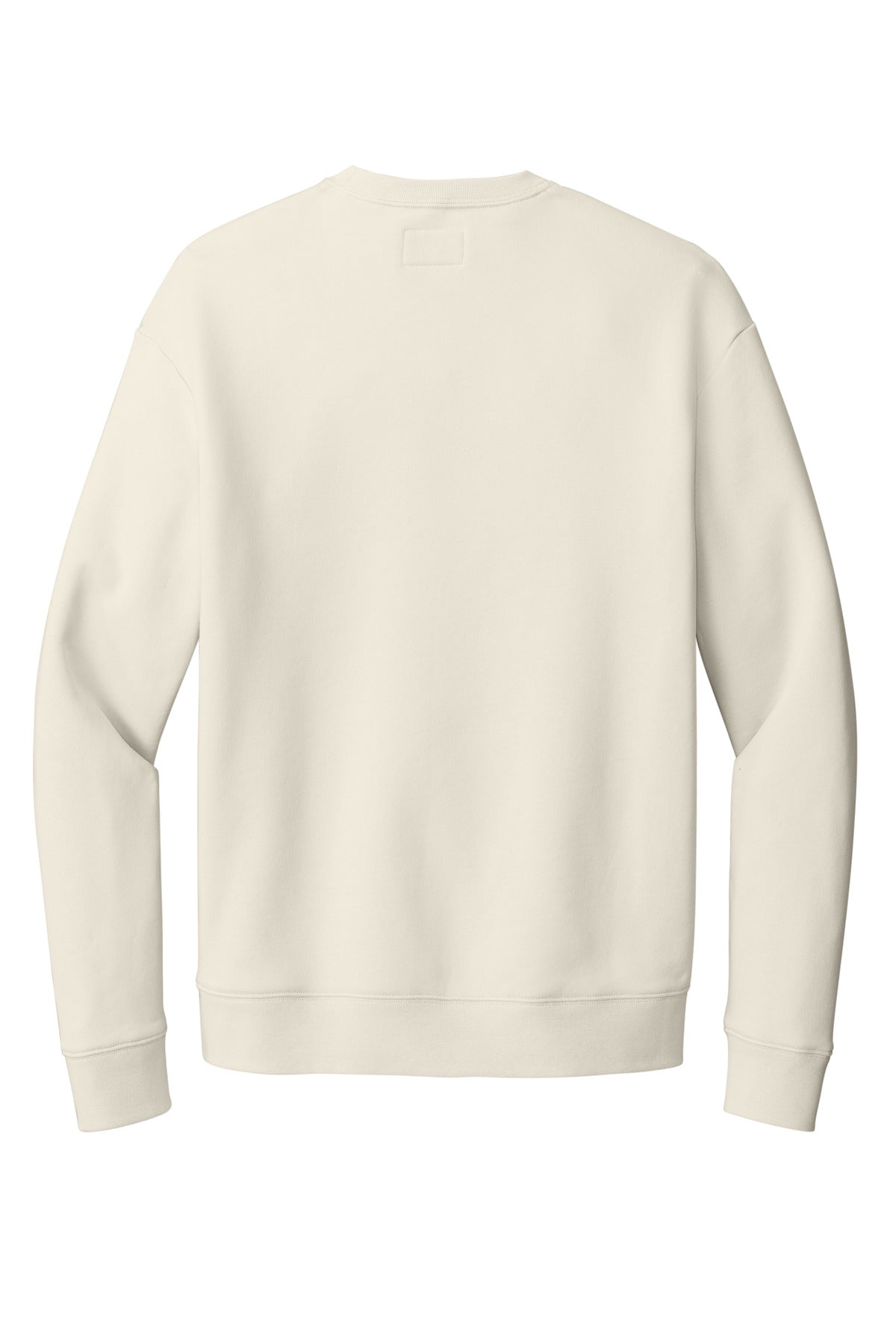 Rear View of SoftBeige New Era Heritage Fleece Pocket Crew NEA527