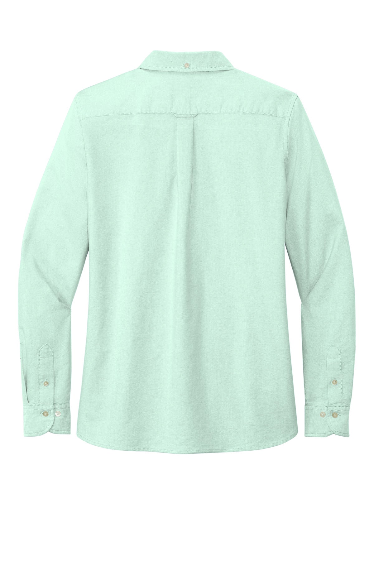 Rear View of SoftMint Brooks Brothers Women's Casual Oxford Cloth Shirt BB18005